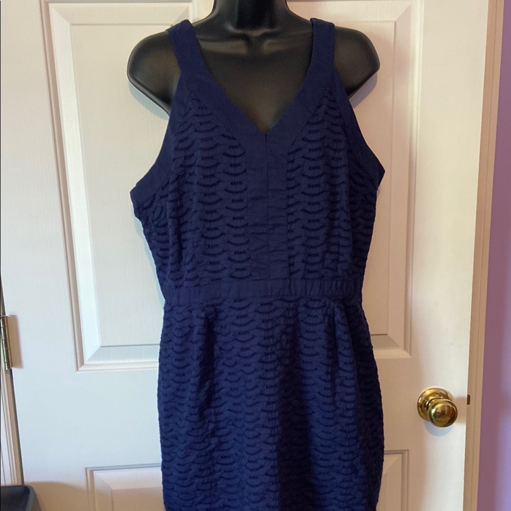 Old Navy cotton eyelet sundress in Navy Blue